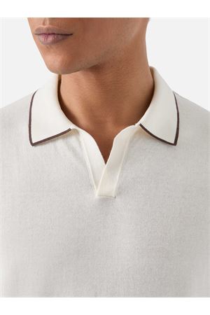 Polo In Cotone A Contrasto Sloan Maniche Corte MC2 SAINT BARTH | Polo | SLO001400095L